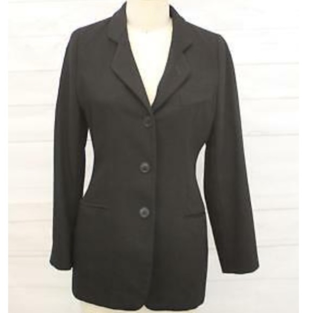 SOLD Giorgio Armani Le Collezioni Wool Black Blazer